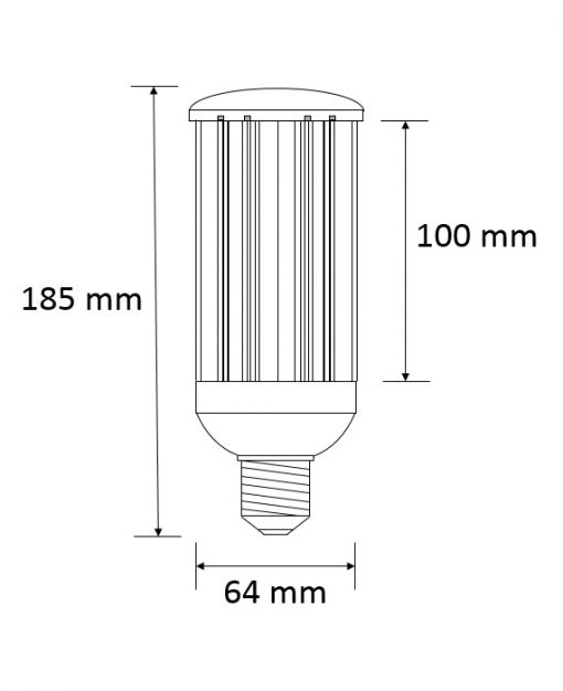 20W LED Corn Bulb (ES/E27) - Daylight or Warm White (240V) - Image 3